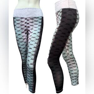 Aquaflage Fish Leggings Women’s M Tarpon Print Yoga Pants AQUAFLAUGE